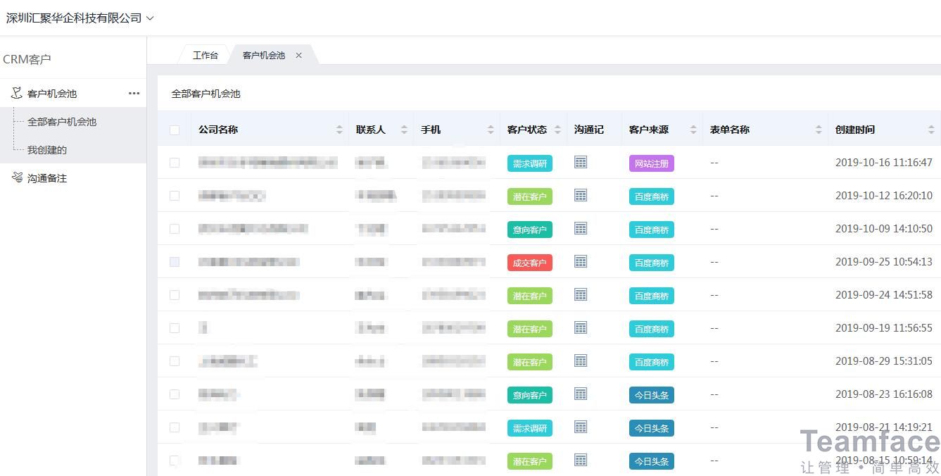 成都客戶管理系統定制開發，teamface帶你了解定制企業管理系統